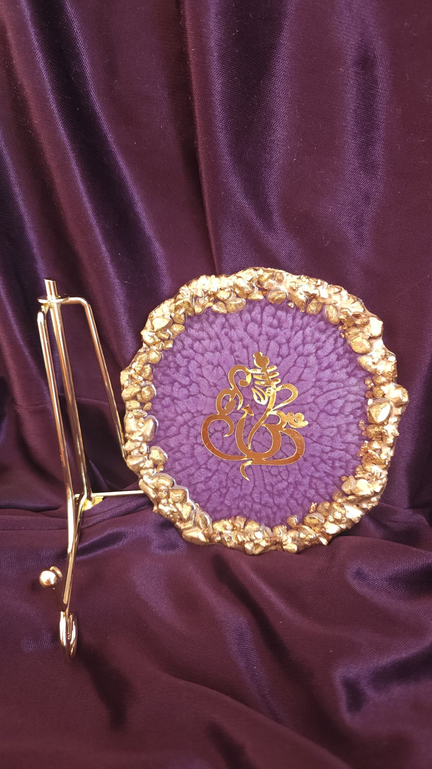 4 inch handmade resin Ganesh stand for Ganesh Chaturthi, housewarming gifts and return favours